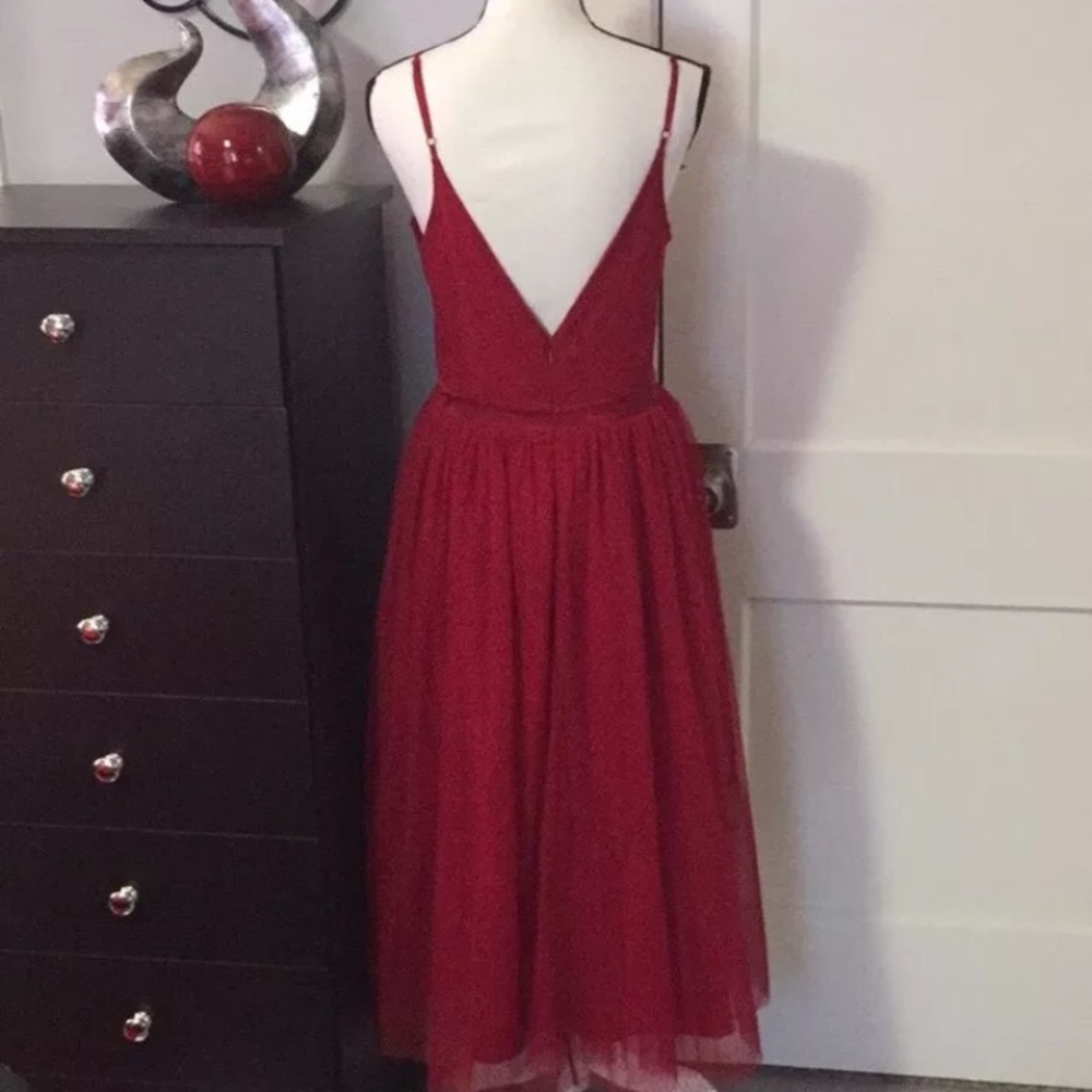 Red Dress Sz 14 - Picture 5 of 6